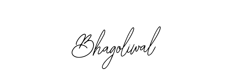 Create a beautiful signature design for name Bhagoliwal. With this signature (Bearetta-2O07w) fonts, you can make a handwritten signature for free. Bhagoliwal signature style 12 images and pictures png