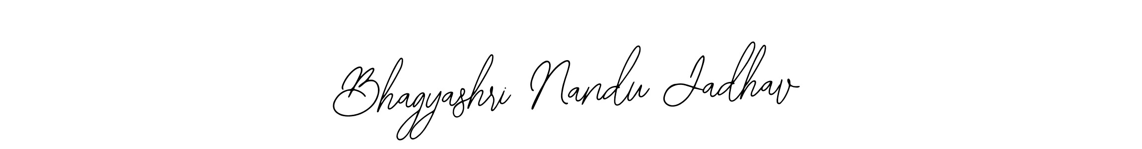 if you are searching for the best signature style for your name Bhagyashri Nandu Jadhav. so please give up your signature search. here we have designed multiple signature styles  using Bearetta-2O07w. Bhagyashri Nandu Jadhav signature style 12 images and pictures png