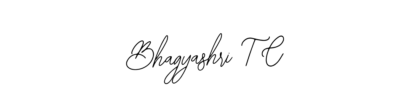 Use a signature maker to create a handwritten signature online. With this signature software, you can design (Bearetta-2O07w) your own signature for name Bhagyashri T C. Bhagyashri T C signature style 12 images and pictures png