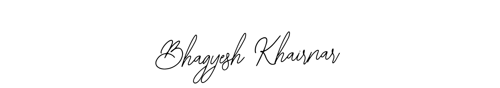 Design your own signature with our free online signature maker. With this signature software, you can create a handwritten (Bearetta-2O07w) signature for name Bhagyesh Khairnar. Bhagyesh Khairnar signature style 12 images and pictures png