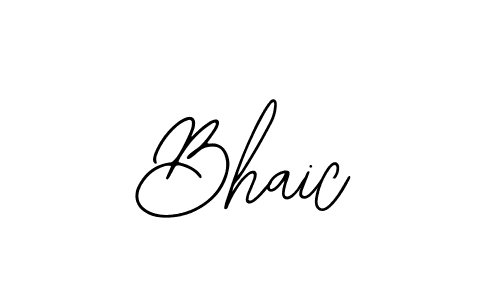 How to make Bhaic name signature. Use Bearetta-2O07w style for creating short signs online. This is the latest handwritten sign. Bhaic signature style 12 images and pictures png