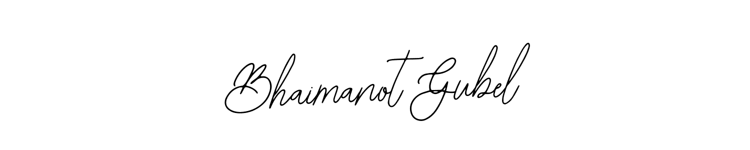 Create a beautiful signature design for name Bhaimanot Gubel. With this signature (Bearetta-2O07w) fonts, you can make a handwritten signature for free. Bhaimanot Gubel signature style 12 images and pictures png