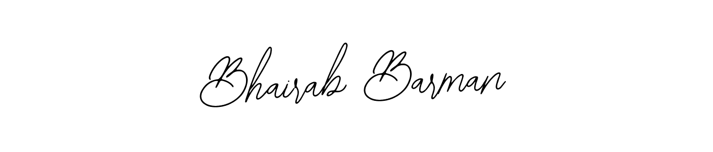 You should practise on your own different ways (Bearetta-2O07w) to write your name (Bhairab Barman) in signature. don't let someone else do it for you. Bhairab Barman signature style 12 images and pictures png