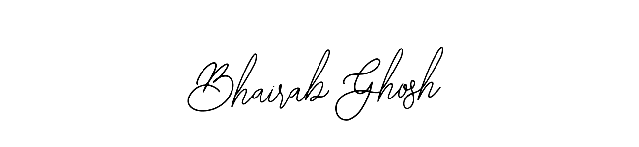 Use a signature maker to create a handwritten signature online. With this signature software, you can design (Bearetta-2O07w) your own signature for name Bhairab Ghosh. Bhairab Ghosh signature style 12 images and pictures png