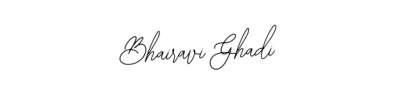 The best way (Bearetta-2O07w) to make a short signature is to pick only two or three words in your name. The name Bhairavi Ghadi include a total of six letters. For converting this name. Bhairavi Ghadi signature style 12 images and pictures png
