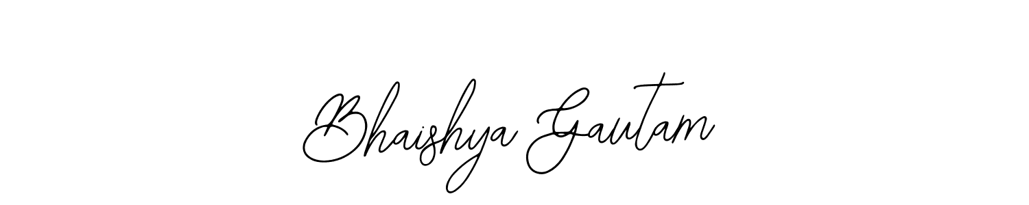 Bhaishya Gautam stylish signature style. Best Handwritten Sign (Bearetta-2O07w) for my name. Handwritten Signature Collection Ideas for my name Bhaishya Gautam. Bhaishya Gautam signature style 12 images and pictures png