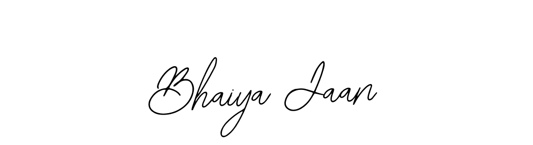if you are searching for the best signature style for your name Bhaiya Jaan. so please give up your signature search. here we have designed multiple signature styles  using Bearetta-2O07w. Bhaiya Jaan signature style 12 images and pictures png