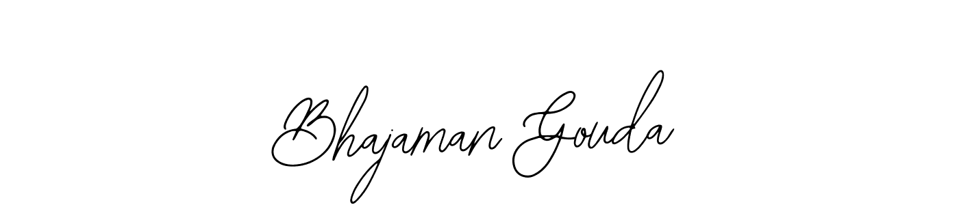 How to make Bhajaman Gouda name signature. Use Bearetta-2O07w style for creating short signs online. This is the latest handwritten sign. Bhajaman Gouda signature style 12 images and pictures png