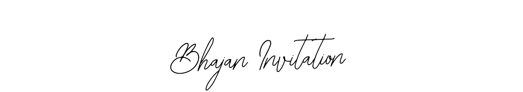 Also we have Bhajan Invitation name is the best signature style. Create professional handwritten signature collection using Bearetta-2O07w autograph style. Bhajan Invitation signature style 12 images and pictures png