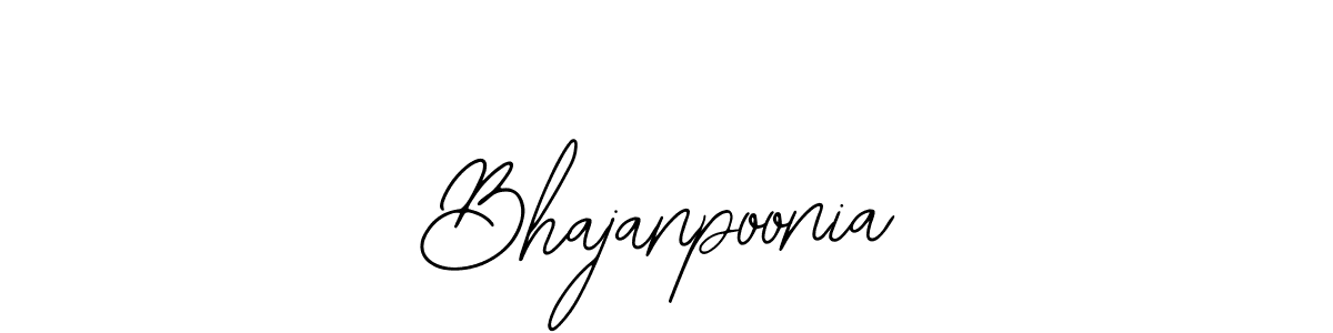 Bhajanpoonia stylish signature style. Best Handwritten Sign (Bearetta-2O07w) for my name. Handwritten Signature Collection Ideas for my name Bhajanpoonia. Bhajanpoonia signature style 12 images and pictures png
