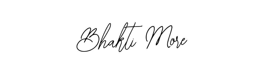 Design your own signature with our free online signature maker. With this signature software, you can create a handwritten (Bearetta-2O07w) signature for name Bhakti More. Bhakti More signature style 12 images and pictures png