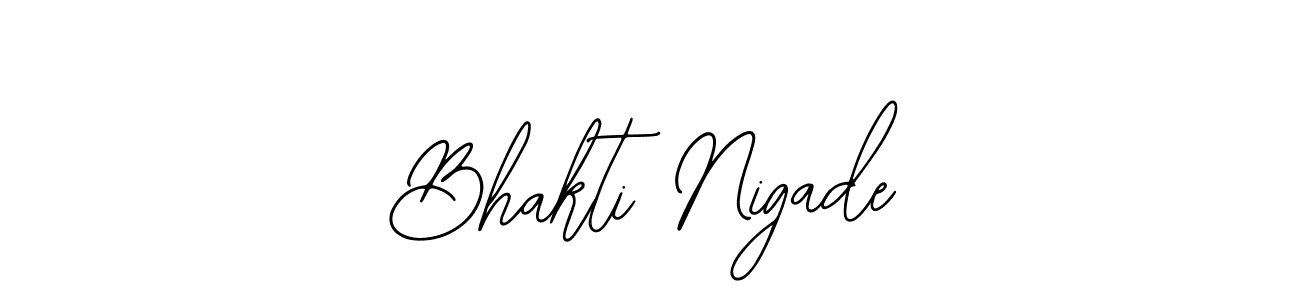 if you are searching for the best signature style for your name Bhakti Nigade. so please give up your signature search. here we have designed multiple signature styles  using Bearetta-2O07w. Bhakti Nigade signature style 12 images and pictures png