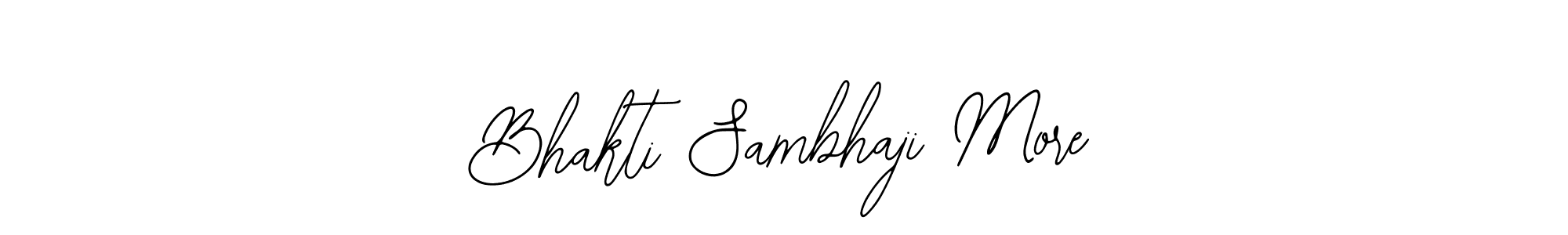Bhakti Sambhaji More stylish signature style. Best Handwritten Sign (Bearetta-2O07w) for my name. Handwritten Signature Collection Ideas for my name Bhakti Sambhaji More. Bhakti Sambhaji More signature style 12 images and pictures png