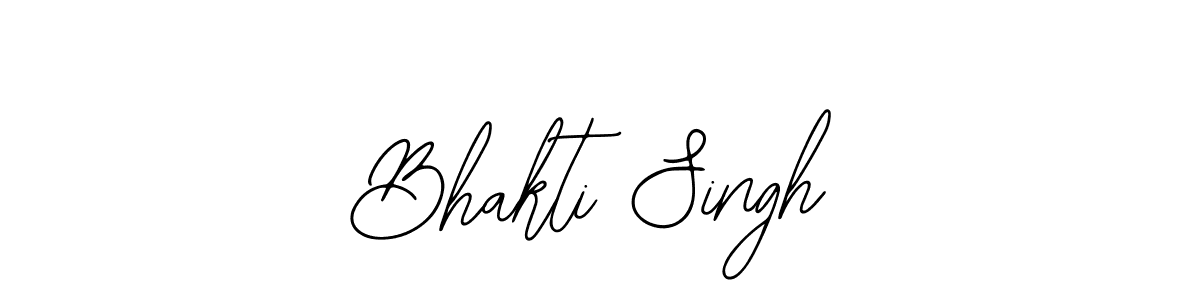 How to make Bhakti Singh name signature. Use Bearetta-2O07w style for creating short signs online. This is the latest handwritten sign. Bhakti Singh signature style 12 images and pictures png