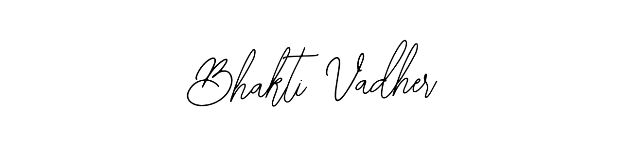 The best way (Bearetta-2O07w) to make a short signature is to pick only two or three words in your name. The name Bhakti Vadher include a total of six letters. For converting this name. Bhakti Vadher signature style 12 images and pictures png