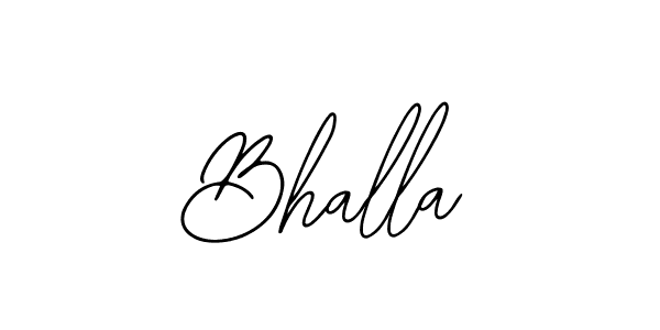 How to make Bhalla signature? Bearetta-2O07w is a professional autograph style. Create handwritten signature for Bhalla name. Bhalla signature style 12 images and pictures png