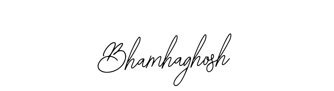 Use a signature maker to create a handwritten signature online. With this signature software, you can design (Bearetta-2O07w) your own signature for name Bhamhaghosh. Bhamhaghosh signature style 12 images and pictures png