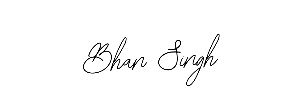 How to make Bhan Singh name signature. Use Bearetta-2O07w style for creating short signs online. This is the latest handwritten sign. Bhan Singh signature style 12 images and pictures png