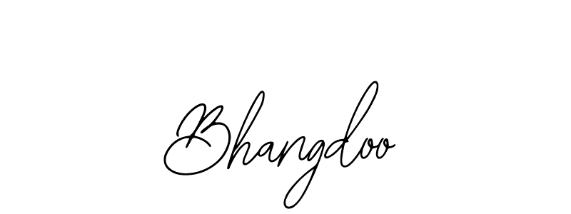 Design your own signature with our free online signature maker. With this signature software, you can create a handwritten (Bearetta-2O07w) signature for name Bhangdoo. Bhangdoo signature style 12 images and pictures png