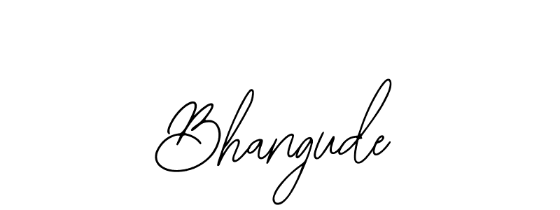 Use a signature maker to create a handwritten signature online. With this signature software, you can design (Bearetta-2O07w) your own signature for name Bhangude. Bhangude signature style 12 images and pictures png