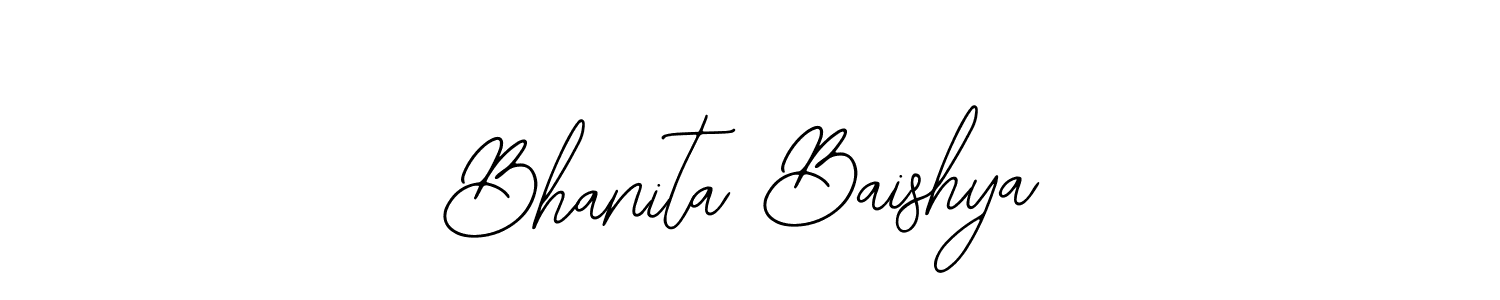 Design your own signature with our free online signature maker. With this signature software, you can create a handwritten (Bearetta-2O07w) signature for name Bhanita Baishya. Bhanita Baishya signature style 12 images and pictures png