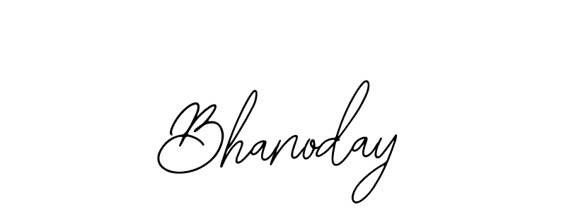 How to make Bhanoday name signature. Use Bearetta-2O07w style for creating short signs online. This is the latest handwritten sign. Bhanoday signature style 12 images and pictures png