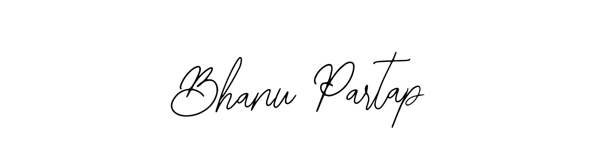 You should practise on your own different ways (Bearetta-2O07w) to write your name (Bhanu Partap) in signature. don't let someone else do it for you. Bhanu Partap signature style 12 images and pictures png
