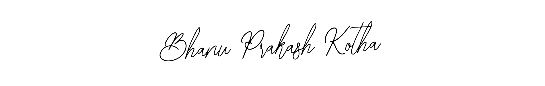 How to make Bhanu Prakash Kotha name signature. Use Bearetta-2O07w style for creating short signs online. This is the latest handwritten sign. Bhanu Prakash Kotha signature style 12 images and pictures png