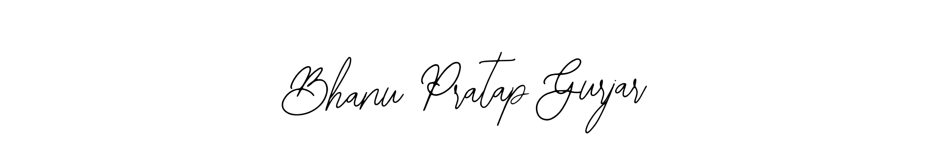 How to make Bhanu Pratap Gurjar name signature. Use Bearetta-2O07w style for creating short signs online. This is the latest handwritten sign. Bhanu Pratap Gurjar signature style 12 images and pictures png