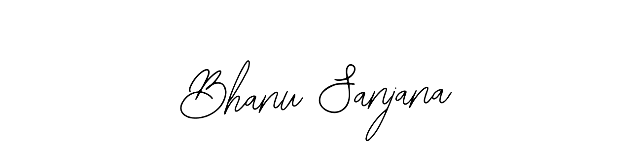 Also You can easily find your signature by using the search form. We will create Bhanu Sanjana name handwritten signature images for you free of cost using Bearetta-2O07w sign style. Bhanu Sanjana signature style 12 images and pictures png