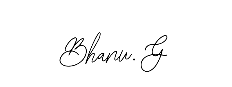 Create a beautiful signature design for name Bhanu. G. With this signature (Bearetta-2O07w) fonts, you can make a handwritten signature for free. Bhanu. G signature style 12 images and pictures png