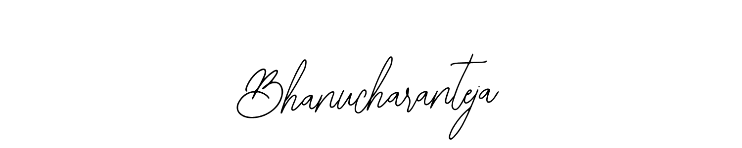 Also we have Bhanucharanteja name is the best signature style. Create professional handwritten signature collection using Bearetta-2O07w autograph style. Bhanucharanteja signature style 12 images and pictures png