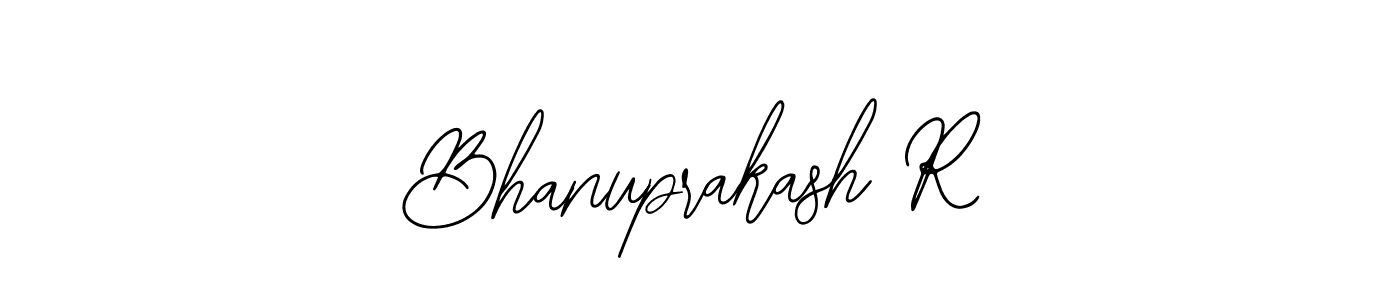 You should practise on your own different ways (Bearetta-2O07w) to write your name (Bhanuprakash R) in signature. don't let someone else do it for you. Bhanuprakash R signature style 12 images and pictures png