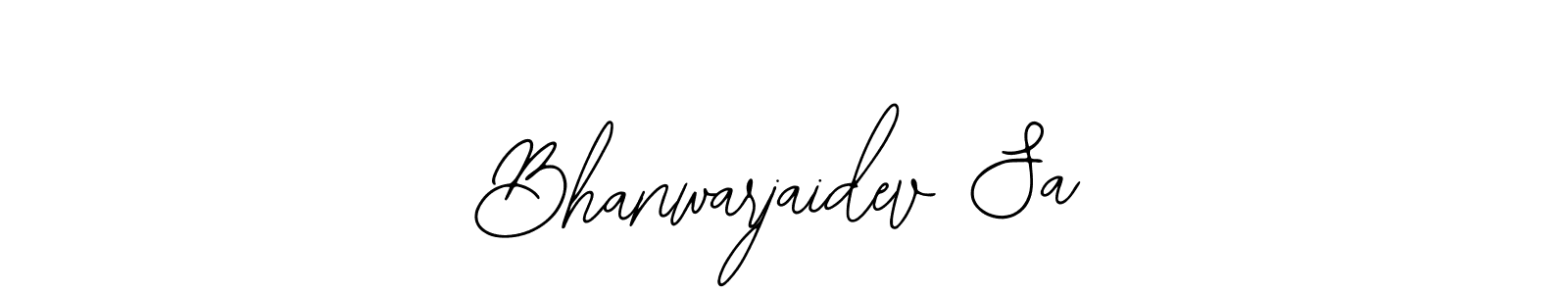 Design your own signature with our free online signature maker. With this signature software, you can create a handwritten (Bearetta-2O07w) signature for name Bhanwarjaidev Sa. Bhanwarjaidev Sa signature style 12 images and pictures png