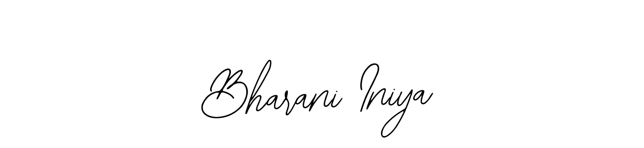 Create a beautiful signature design for name Bharani Iniya. With this signature (Bearetta-2O07w) fonts, you can make a handwritten signature for free. Bharani Iniya signature style 12 images and pictures png