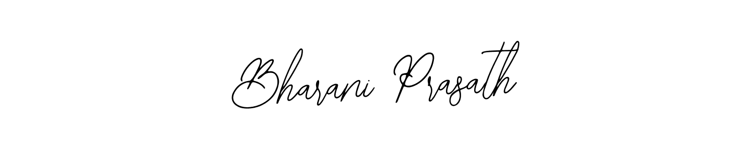Use a signature maker to create a handwritten signature online. With this signature software, you can design (Bearetta-2O07w) your own signature for name Bharani Prasath. Bharani Prasath signature style 12 images and pictures png