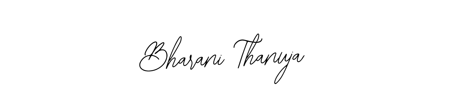 Create a beautiful signature design for name Bharani Thanuja. With this signature (Bearetta-2O07w) fonts, you can make a handwritten signature for free. Bharani Thanuja signature style 12 images and pictures png