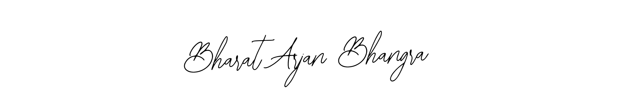 How to make Bharat Arjan Bhangra name signature. Use Bearetta-2O07w style for creating short signs online. This is the latest handwritten sign. Bharat Arjan Bhangra signature style 12 images and pictures png
