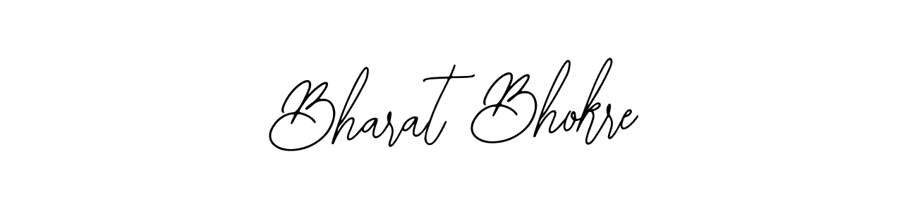 You should practise on your own different ways (Bearetta-2O07w) to write your name (Bharat Bhokre) in signature. don't let someone else do it for you. Bharat Bhokre signature style 12 images and pictures png