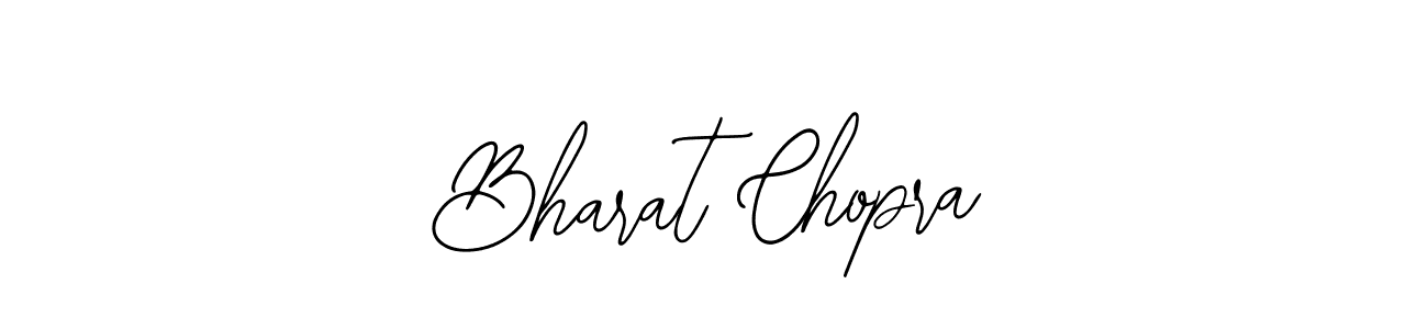How to make Bharat Chopra name signature. Use Bearetta-2O07w style for creating short signs online. This is the latest handwritten sign. Bharat Chopra signature style 12 images and pictures png