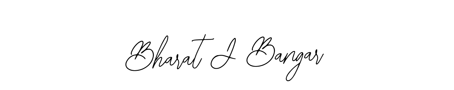 Make a beautiful signature design for name Bharat J Bangar. With this signature (Bearetta-2O07w) style, you can create a handwritten signature for free. Bharat J Bangar signature style 12 images and pictures png