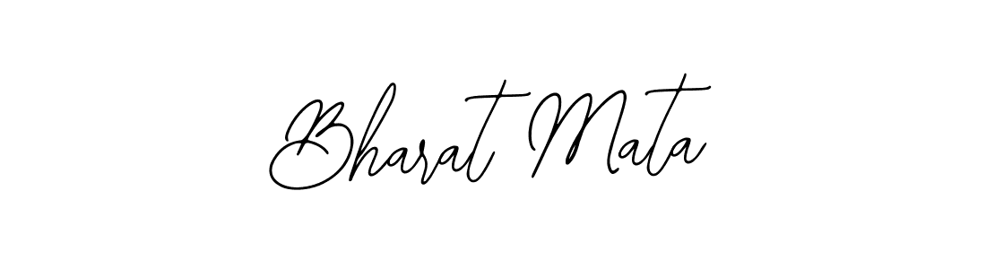 How to make Bharat Mata name signature. Use Bearetta-2O07w style for creating short signs online. This is the latest handwritten sign. Bharat Mata signature style 12 images and pictures png