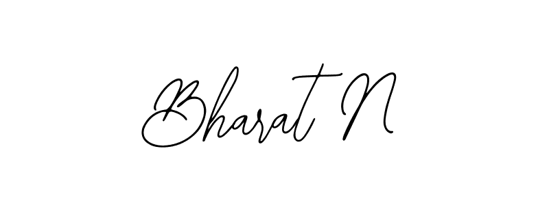 Design your own signature with our free online signature maker. With this signature software, you can create a handwritten (Bearetta-2O07w) signature for name Bharat N. Bharat N signature style 12 images and pictures png