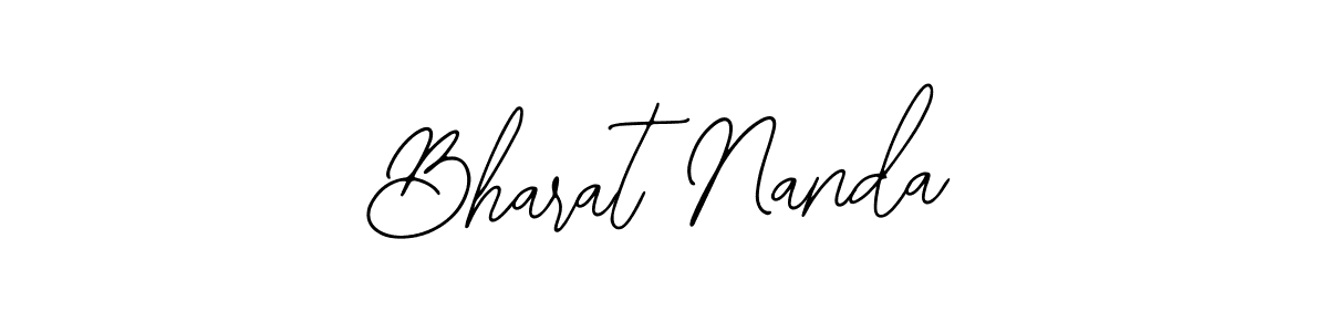 How to make Bharat Nanda name signature. Use Bearetta-2O07w style for creating short signs online. This is the latest handwritten sign. Bharat Nanda signature style 12 images and pictures png