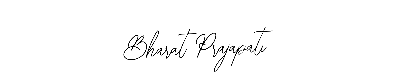 How to make Bharat Prajapati name signature. Use Bearetta-2O07w style for creating short signs online. This is the latest handwritten sign. Bharat Prajapati signature style 12 images and pictures png