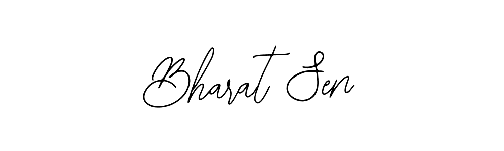 How to make Bharat Sen name signature. Use Bearetta-2O07w style for creating short signs online. This is the latest handwritten sign. Bharat Sen signature style 12 images and pictures png