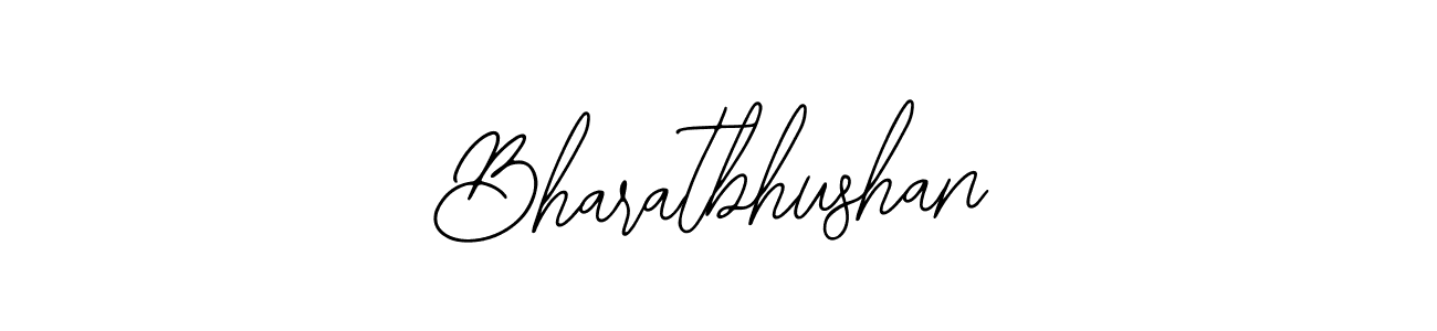 How to make Bharatbhushan name signature. Use Bearetta-2O07w style for creating short signs online. This is the latest handwritten sign. Bharatbhushan signature style 12 images and pictures png