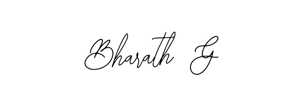 Bearetta-2O07w is a professional signature style that is perfect for those who want to add a touch of class to their signature. It is also a great choice for those who want to make their signature more unique. Get Bharath  G name to fancy signature for free. Bharath  G signature style 12 images and pictures png