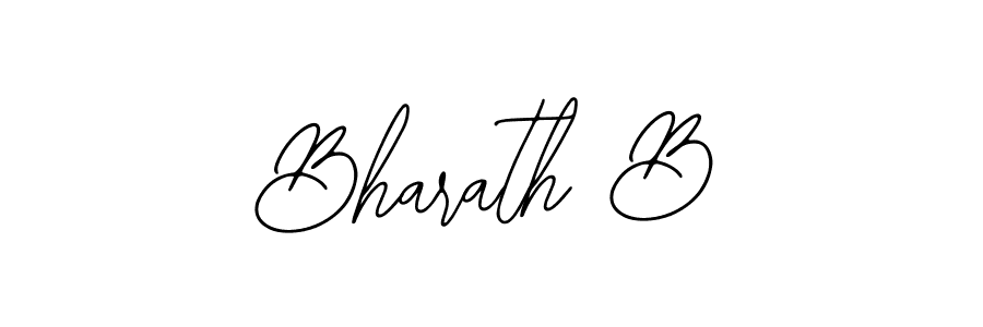Create a beautiful signature design for name Bharath B. With this signature (Bearetta-2O07w) fonts, you can make a handwritten signature for free. Bharath B signature style 12 images and pictures png