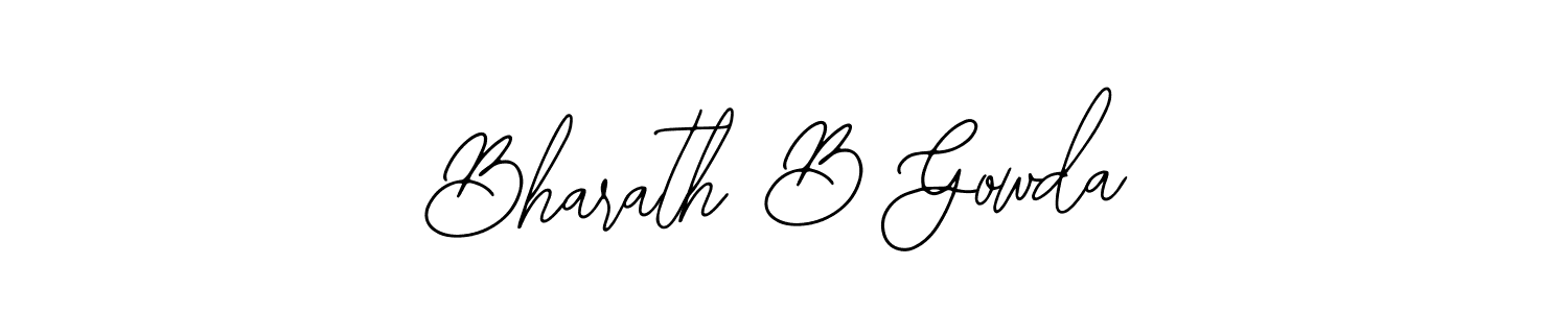 Make a beautiful signature design for name Bharath B Gowda. Use this online signature maker to create a handwritten signature for free. Bharath B Gowda signature style 12 images and pictures png